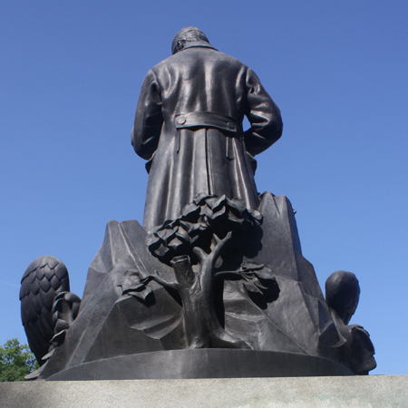 statue of General Milan R. Stefanik in Cleveland Ohio