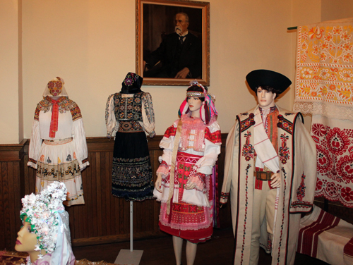 Slovak folk dress called Kroje on display at Bohemian  Hall in Cleveland