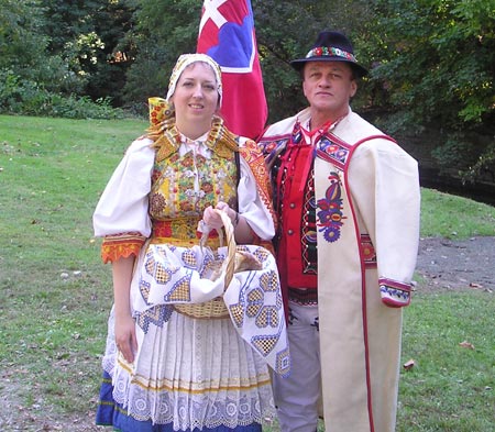 Slovak-Americans Denise Ivan-Antus and George Terbrack at One World Day (photos by Dan Hanson)