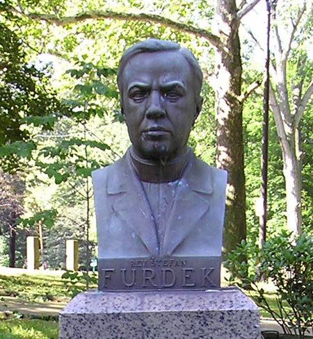 Stefan Furdek statue in Slovak Cultural Garden