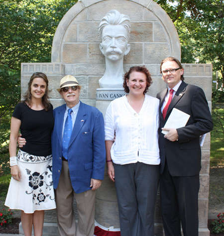 Johanna Bajc, August Pust, Maryann Vogel and Consul Zmauc 