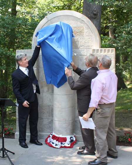 Unveiling of the Ivan Cankar bust in the Slovenian Cultural Garden in Cleveland