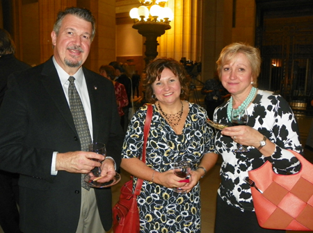 Ed and Helen Oshaban with Olga Merela