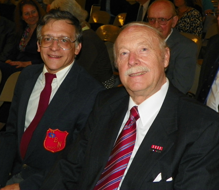 Jim Georgiades and Cleveland International Hall of Fame inductee August Pust