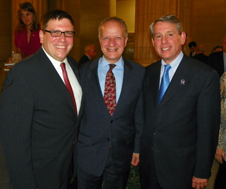 Councilman Joe Cimperman, United States Ambassador to Slovenia Mr. Joseph Mussomeli and Councilman Mike Polensek