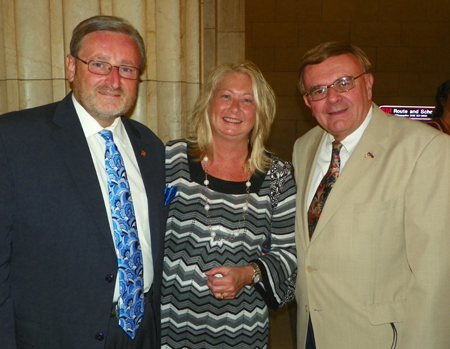 Kenny and Pam Yuko with Cleveland International Hall of Fame inductee Tony Petkovsek