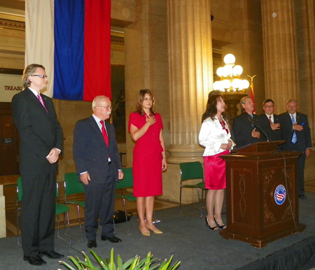 Raine Austen sings national anthem