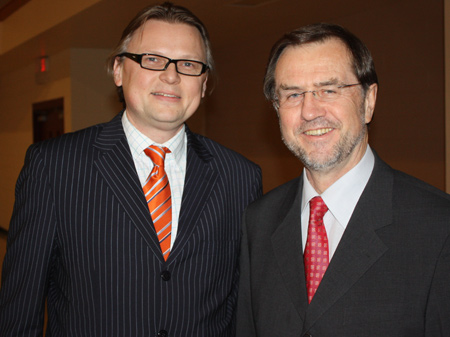 Consul Jure Zmauc and Lojze Peterle