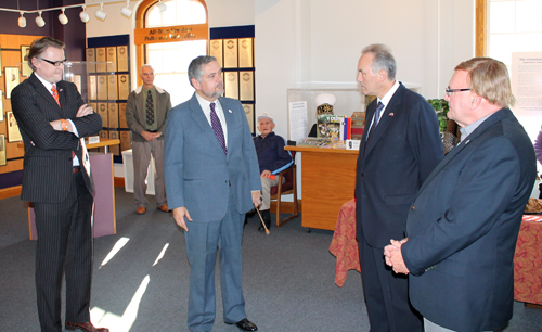 Slovenian Consul Jure Zmauc, Joe Valencic, Ambassador Roman Kirn and Tony Petkovsek