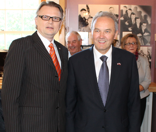 Slovenian Ambassador Roman Kirn and Slovenian Consul Jure Zmauc