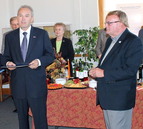 Slovenian Ambassador Roman Kirn and Tony Petkovsek