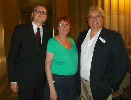 Consul Jure Zmauc, Debbie Hanson and Dan Hanson