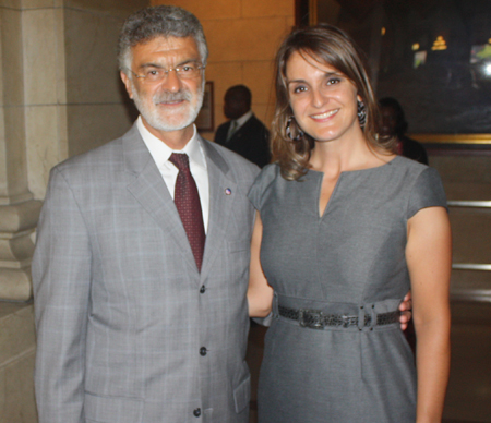 Mayor Frank Jackson and Johanna Bajc