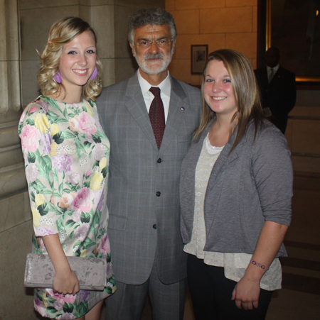 Nika Zmauc, Mayor Frank Jackson and Monika Coffelt