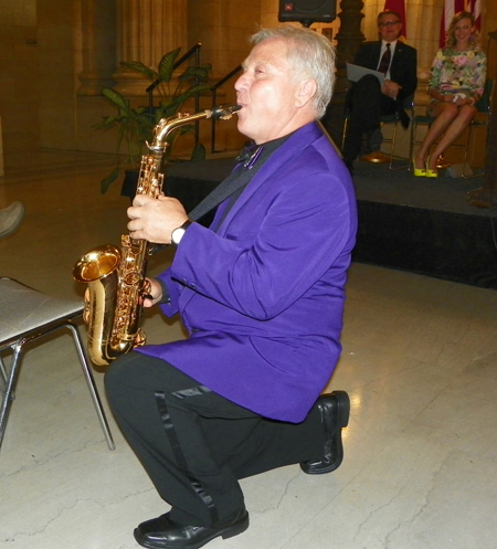 Slovenian composer and saxophonist Oto Vrhovnik