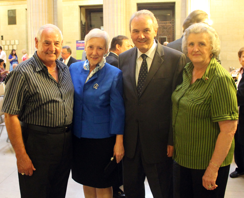 Slovenia Ambassador and Mrs  Roman Kirn with Fran and Phil  Cobberly