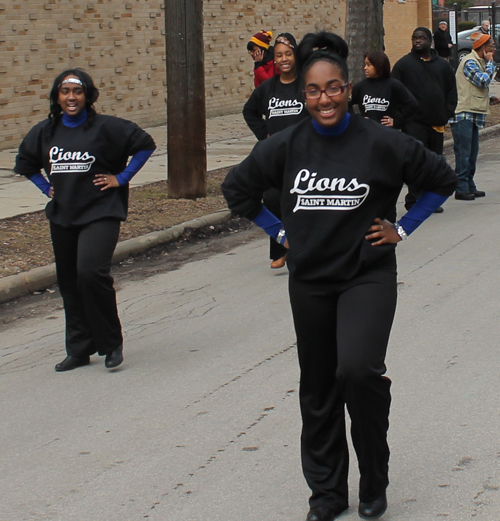 Marching unit from St. Martin de Porres school