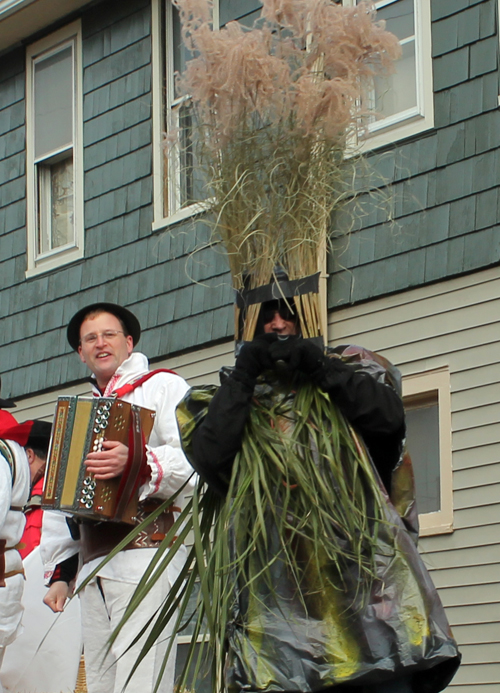 Stalk of spring at Slovenian Kurentovanje parade