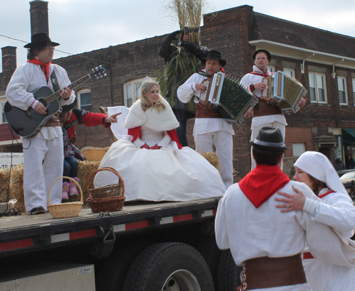 Dancing in the streets at Cleveland Kurentovanje festival