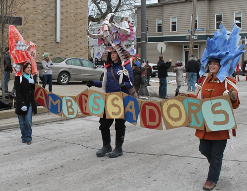 Recycle Ambassadors at 2104 Kurentovanje Parade in Cleveland