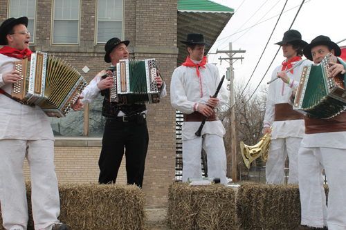 Slovenian band at Cleveland Kurentovanje Parade