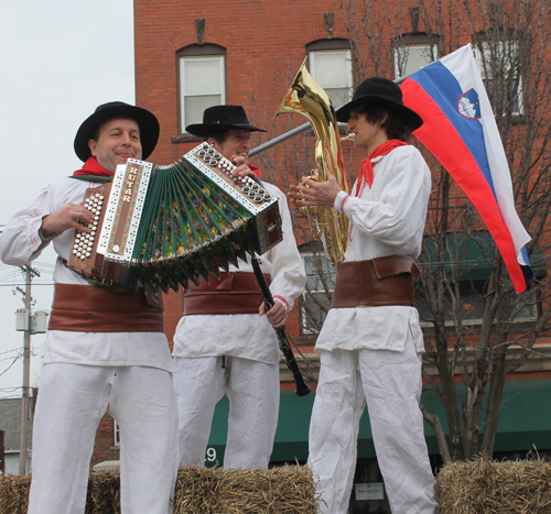 Slovenian band at Cleveland Kurentovanje Parade