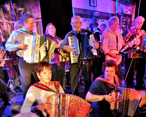 Canada's Polka King Walter Ostanek led the jam session at the Polka Hall of Fame Polka Party Weekend