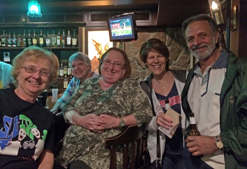 Irish Sandy Sakenes ,Ann Turk, Linda Burke,Jan and Joe Manarino