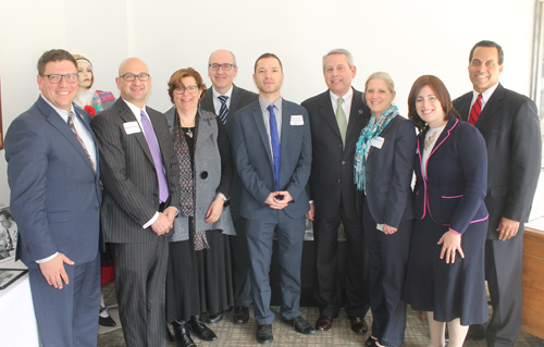 Councilmen Cimperman, Johnson and Polensek with Consuls Birman and Rode and Michael Cantor, Lee C Shapiro, Cheryl Davis and Jessica Cohen