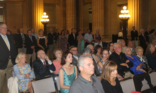 Crowd at City Hall