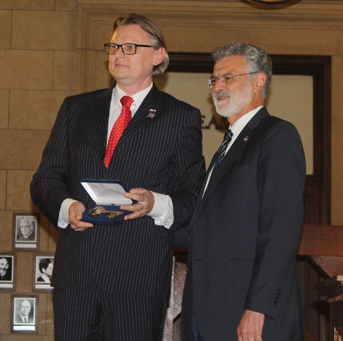 Jure Zmauc and Mayor Frank Jackson