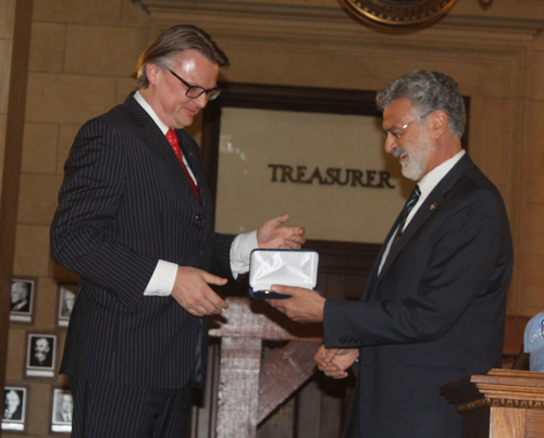 Jure Zmauc and Mayor Frank Jackson