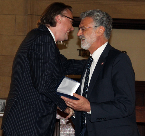 Jure Zmauc and Mayor Frank Jackson