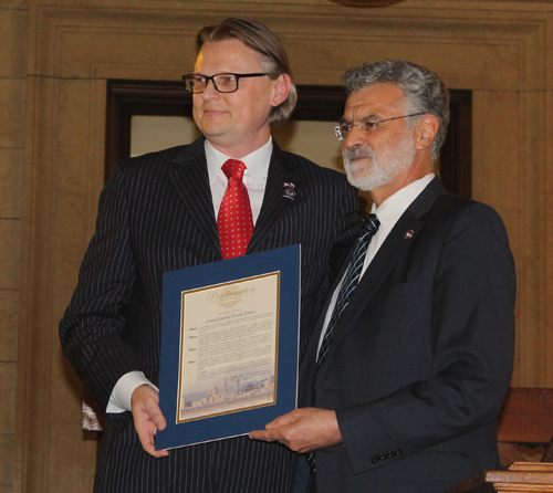 Jure Zmauc and Mayor Frank Jackson