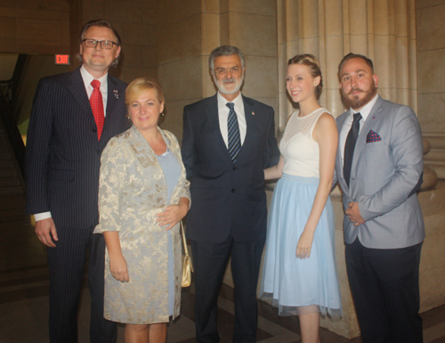 Slovenian Consul General Jure Zmauc with Mayor Jackson