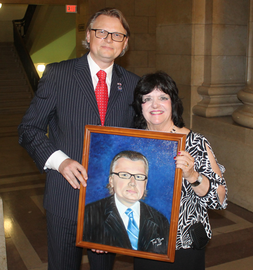 Slovenian Consul General Jure Zmauc and Toni Rash