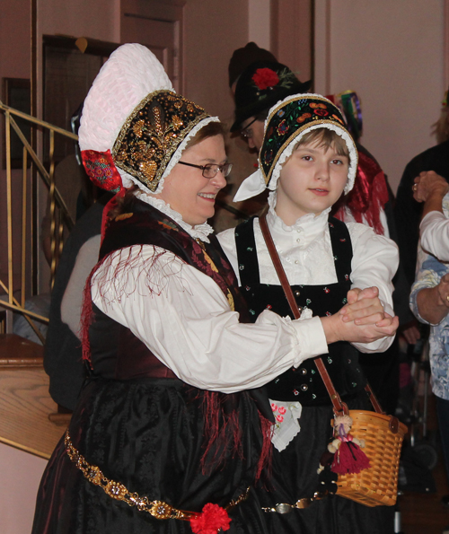 Dancing a polka at Kurentovanje