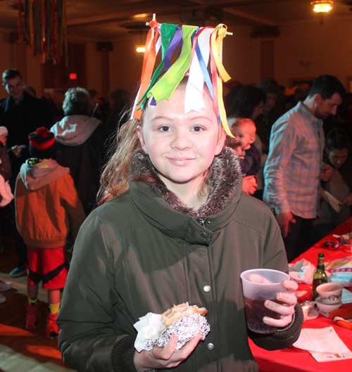 girl at Kurentovanje Festival in Cleveland