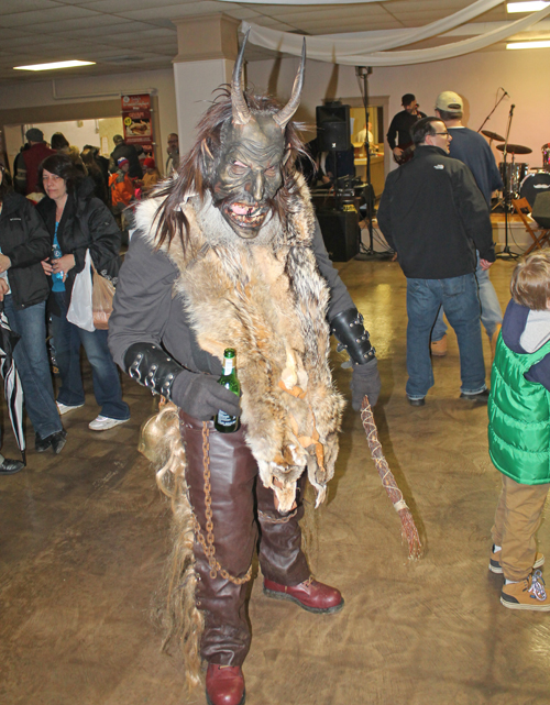 Posing with Kurents and Monsters at Kurentovanje Festival in Cleveland