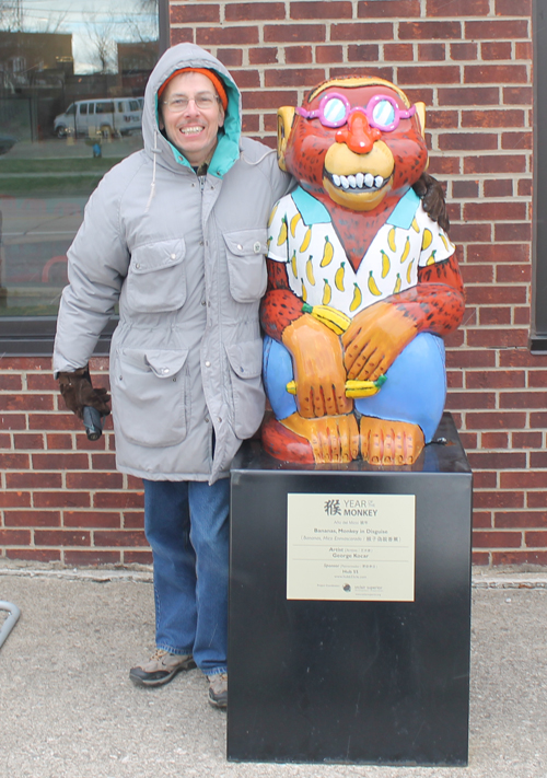 Frank Schultz and Monkey