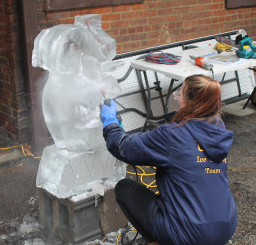 University of Akron Ice Carving Team