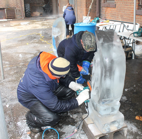 University of Akron Ice Carving Team