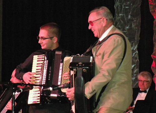 Accordionists Joshua Kay, 16, and Eddie Rodick performed Slovenian Home Polka 