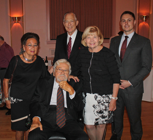 Honorary Consul to Hungary (Laszlo Bojtos) and Lithuania (Ingrida Bublys with spouses and Lee Mersek