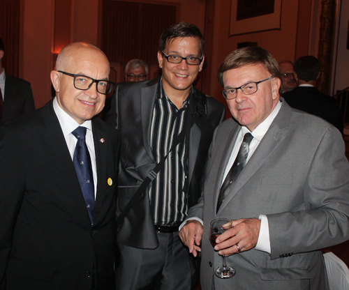 Ambassador Stanislav Vidovic, Luka Zibelnik and Tony Petkovsek