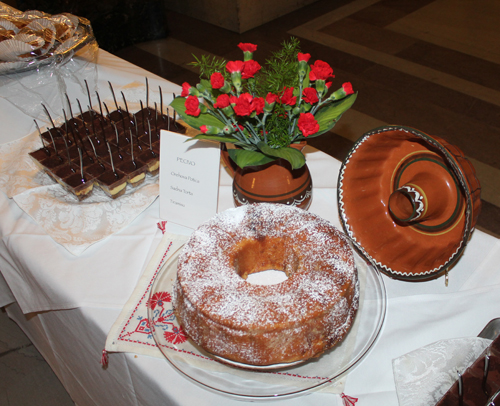 Food at Slovenian event at City Hall