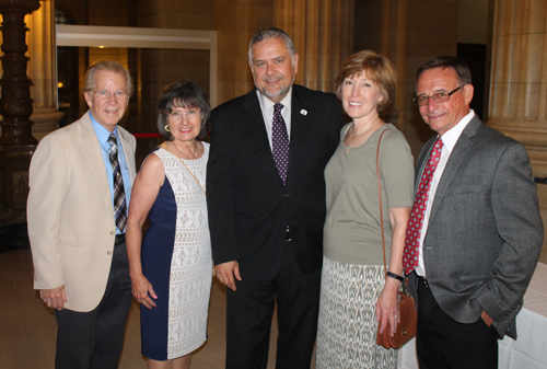 Joe Valencic and People at Slovenian event at City Hall