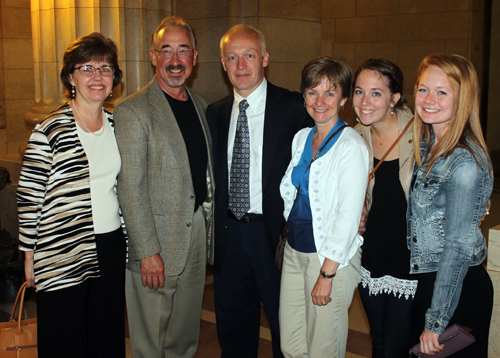 People at Slovenian event at City Hall