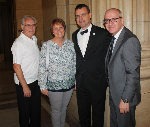 People at Slovenian event at City Hall