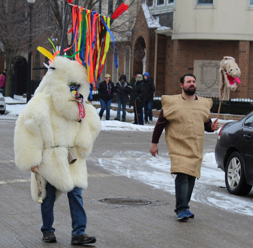 Slovenian creature at Cleveland Kurentovanje Parade